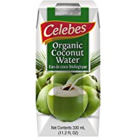Los mejores  - Celebes Agua de coco ecológica Caja de 12 unidades de 500ml.
